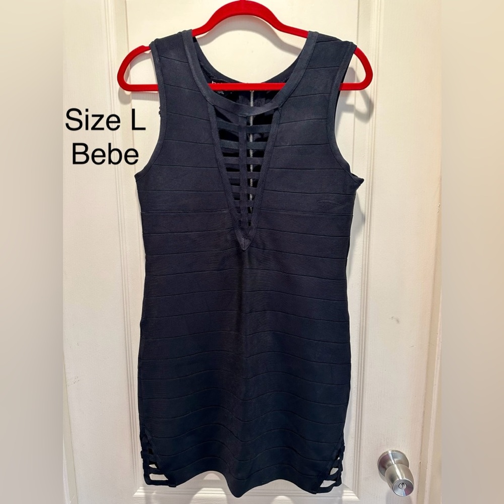 Black Stretch Short Bebe Dress